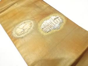 蘇州刺繍　漁師にかもめ模様名古屋帯